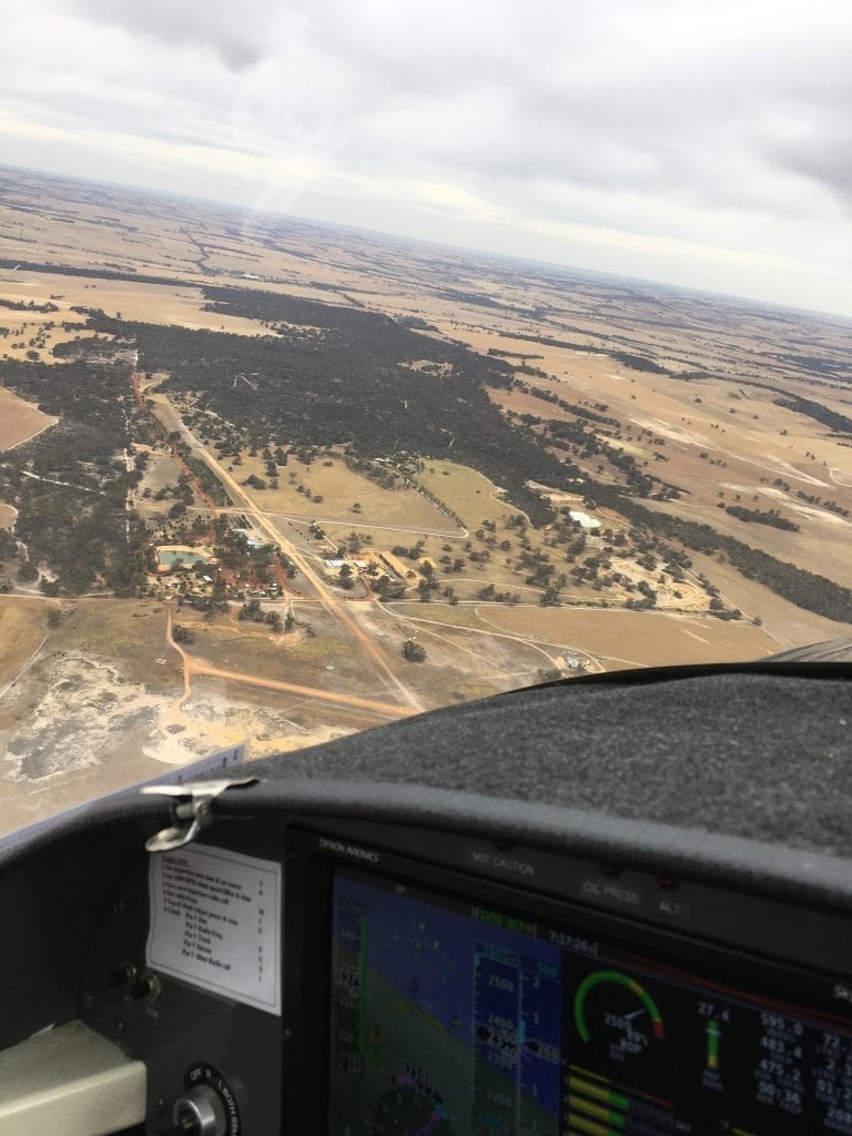 Approaching White Gum Park, Country Airstrips Australia