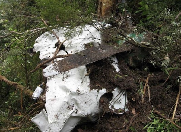 Two pilots were lucky to survive this crash in the Tasmanian Wilderness