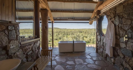 Luxury accommodation at Gilberton Outback Retreat in Queensland.