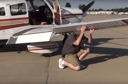 A proper pre-flight is essential for a safe flight.