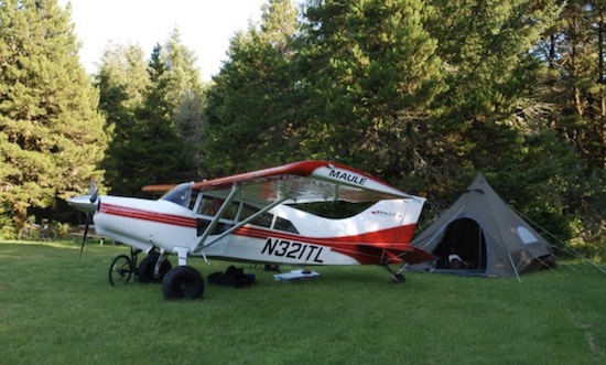 How to camp when flying - choosing the safest spot is vital.