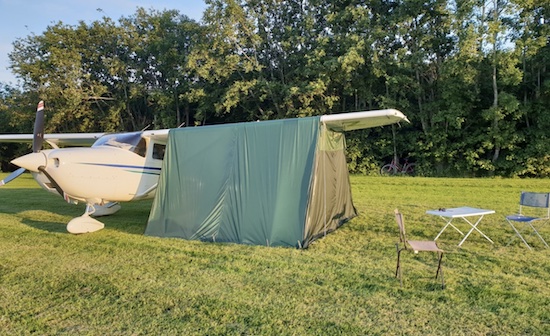 How to camp when flying - the gear you need to take.