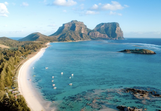 Beautiful Lord Howe Island NSW. One of the top 10 stunning destinations for pilots. Country Airstrips Australia
